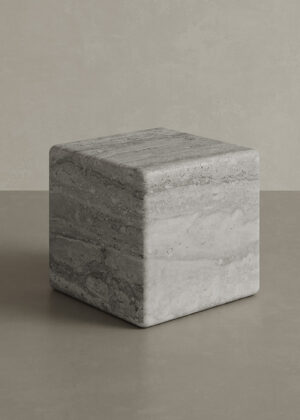 Cerazo Travertine Coffee Table, Grey