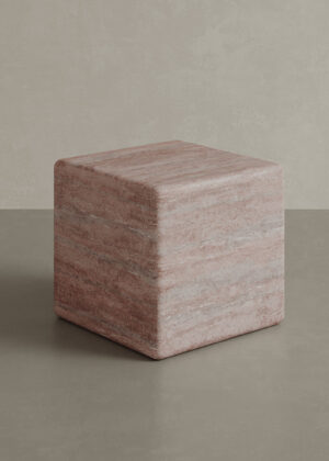Cerazo Travertine Coffee Table, Red