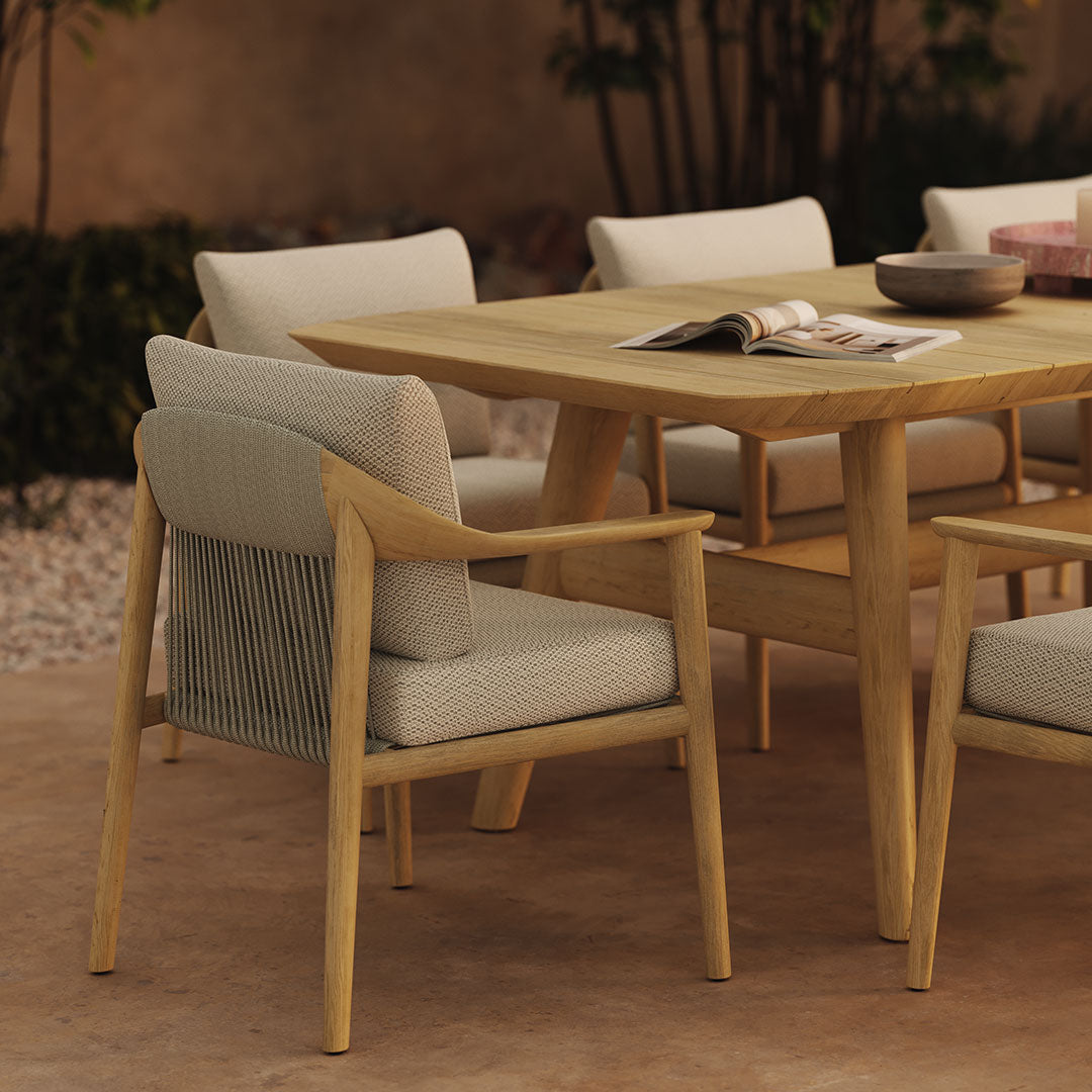 N1 Dining Table Light Teak - Image 4