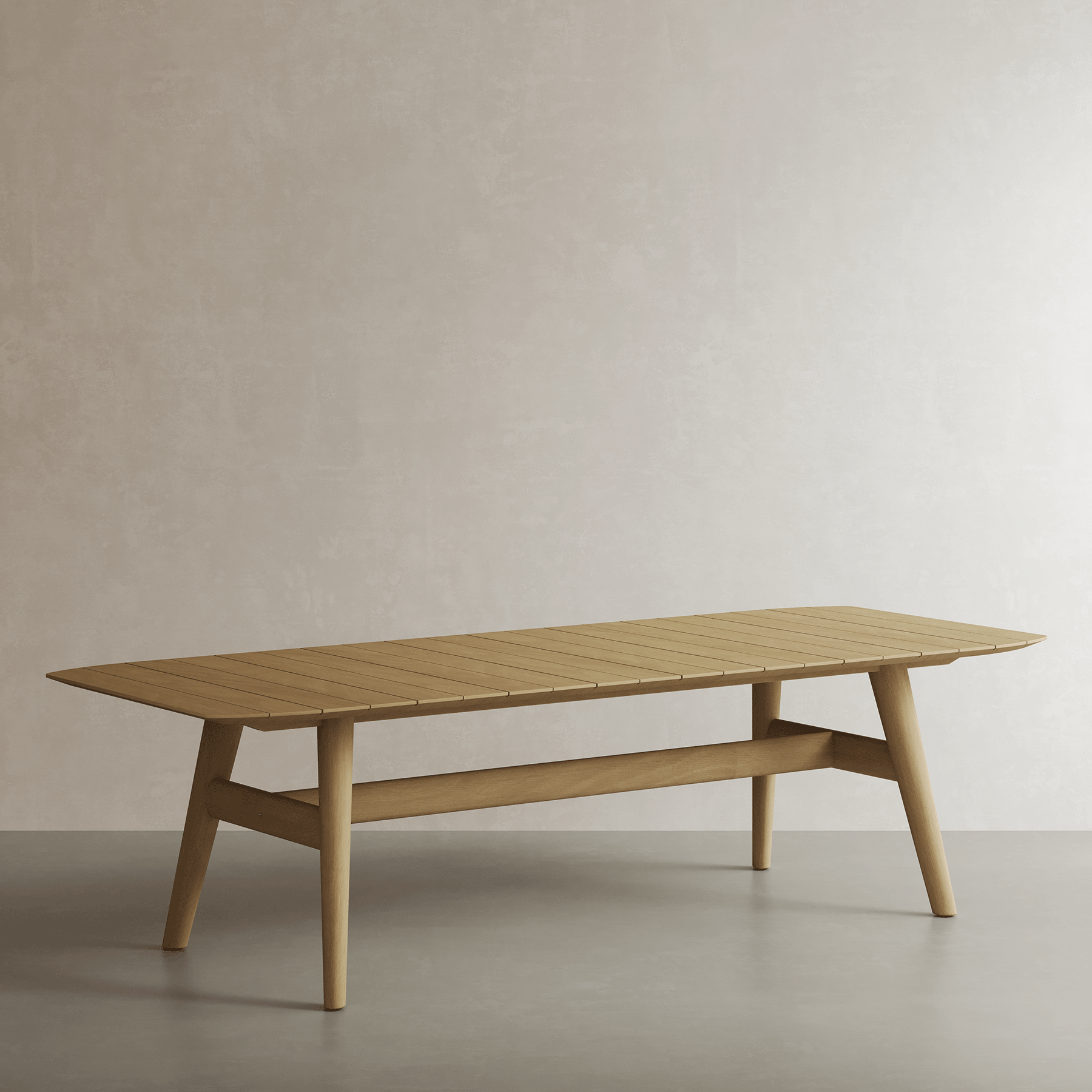 N1 Dining Table Light Teak - Image 2