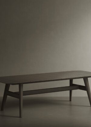 N1 Dining Table Dark Teak