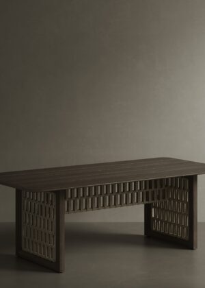 N2 Dining Table Dark Teak