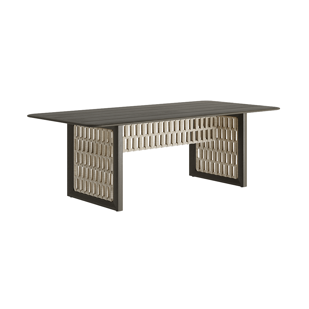 N2 Dining Table Dark Teak - Image 3