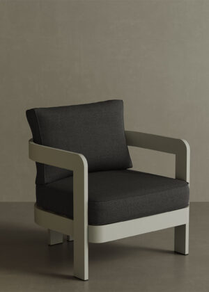 N3 Taupe Lounge Chair Shadow Canvas
