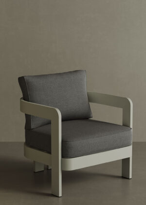 N3 Taupe Lounge Chair Smoke Weave