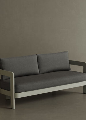 N3 Taupe Three Seater Sofa Smoke Weave